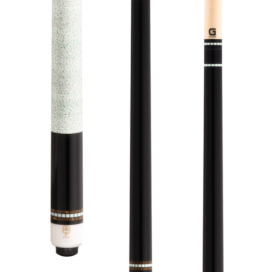McDermott G-Series Black Painted Maple Pool Cue with Irish Linen Wrap (G440)
