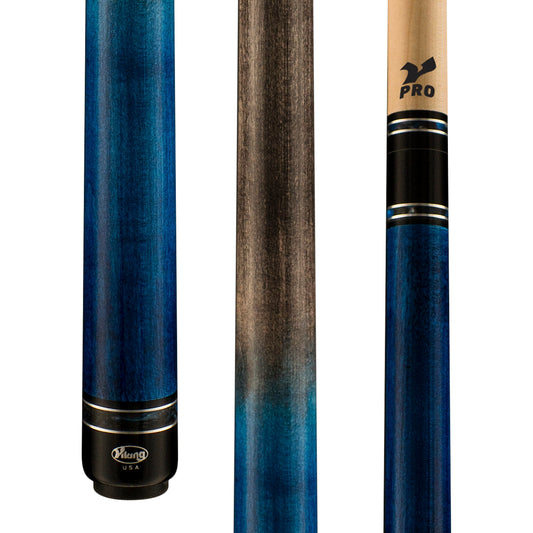 Viking Helix HL0116 pool cue butt and shaft close-up views.