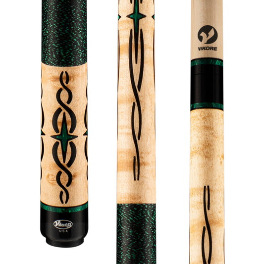 Viking HL0504 pool cue showing butt, shaft design, and branding.