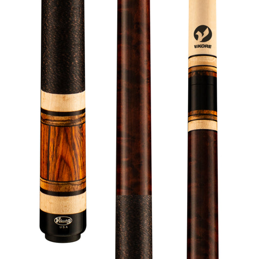 Viking Impero IM0105 pool cue stick angled view with butt and shaft details.