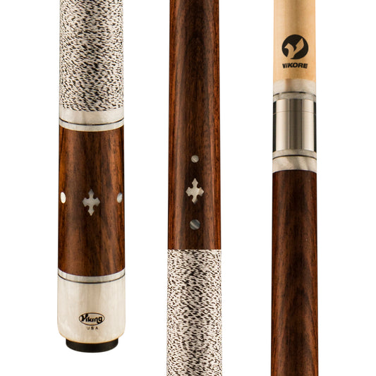 Viking Impero IM0600 pool cue close-up showing butt and shaft details.
