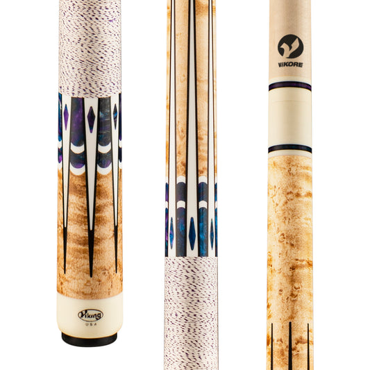 Viking Impero IM0804 pool cue butt and shaft section.