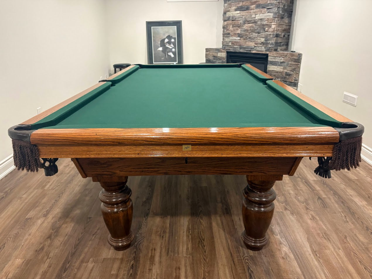 9' Dufferin Classic Preowned Snooker/Pool Table | Roasted Oak Slate