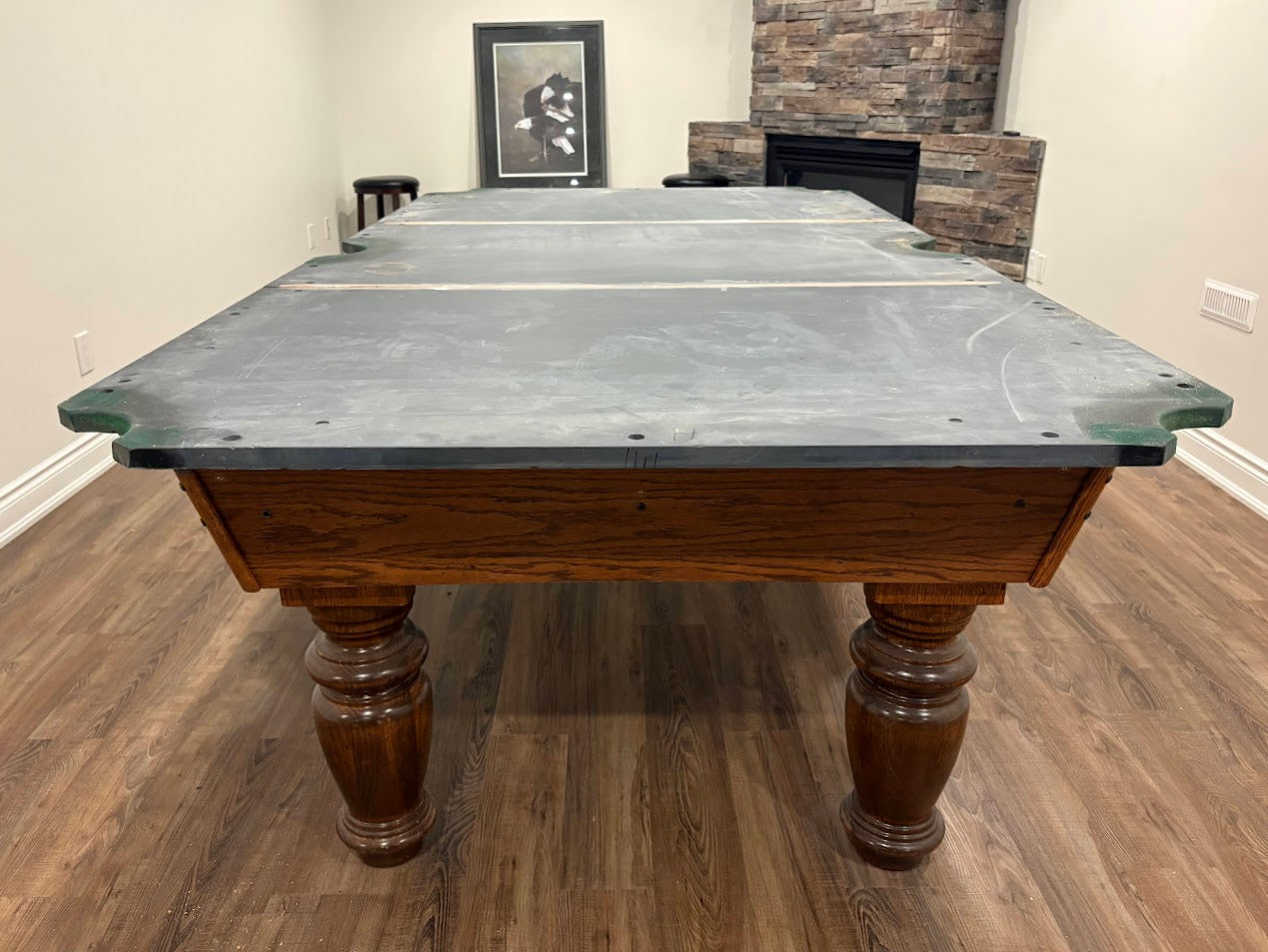 9' Dufferin Classic Preowned Snooker/Pool Table | Roasted Oak Slate