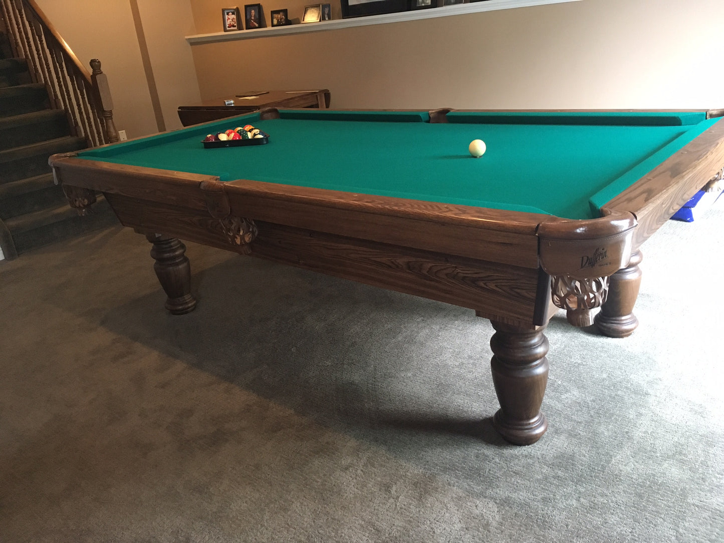Dufferin Anniversary 8-Foot Pool Table | Preowned Smokey Oak Billiard