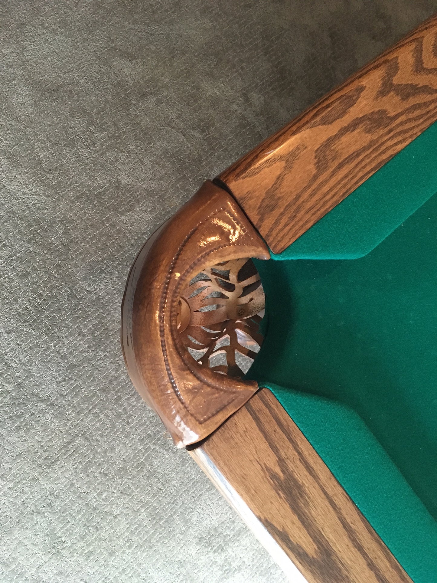Dufferin Anniversary 8-Foot Pool Table | Preowned Smokey Oak Billiard