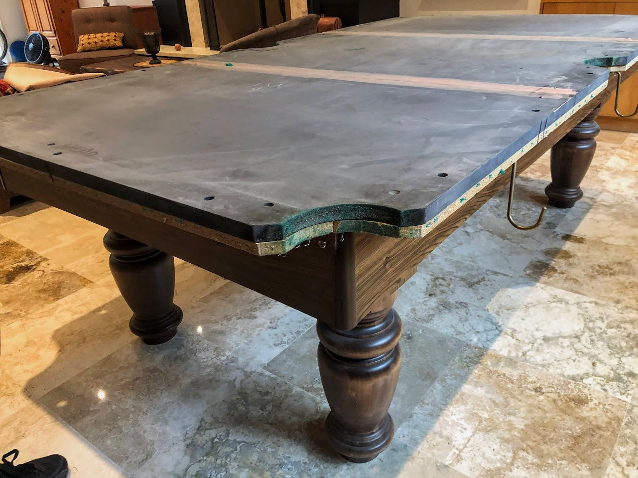 Dufferin Regal 8-Foot Snooker Pool Table | Leather Pockets Preowned Mint