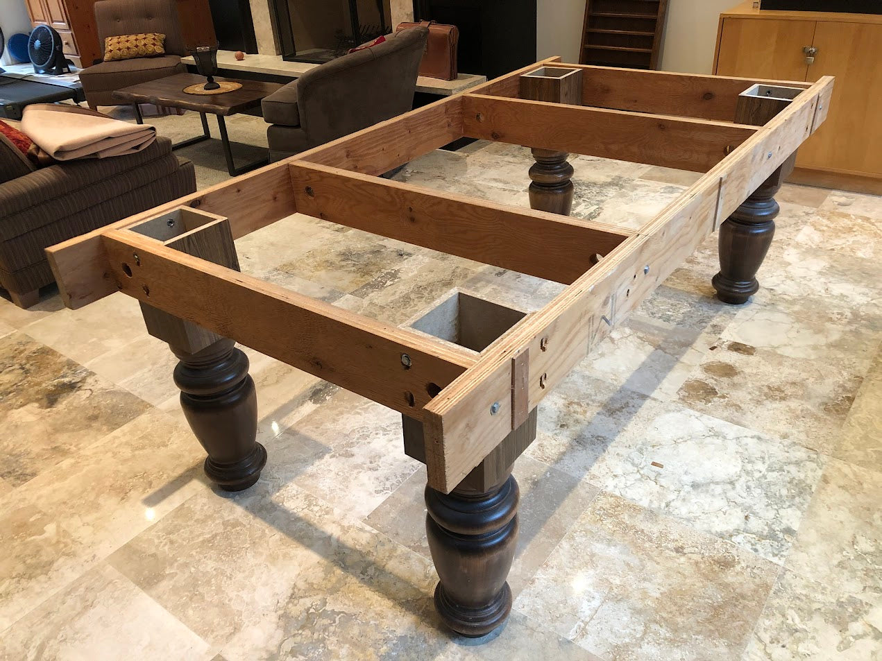 Dufferin Regal 8-Foot Snooker Pool Table | Leather Pockets Preowned Mint