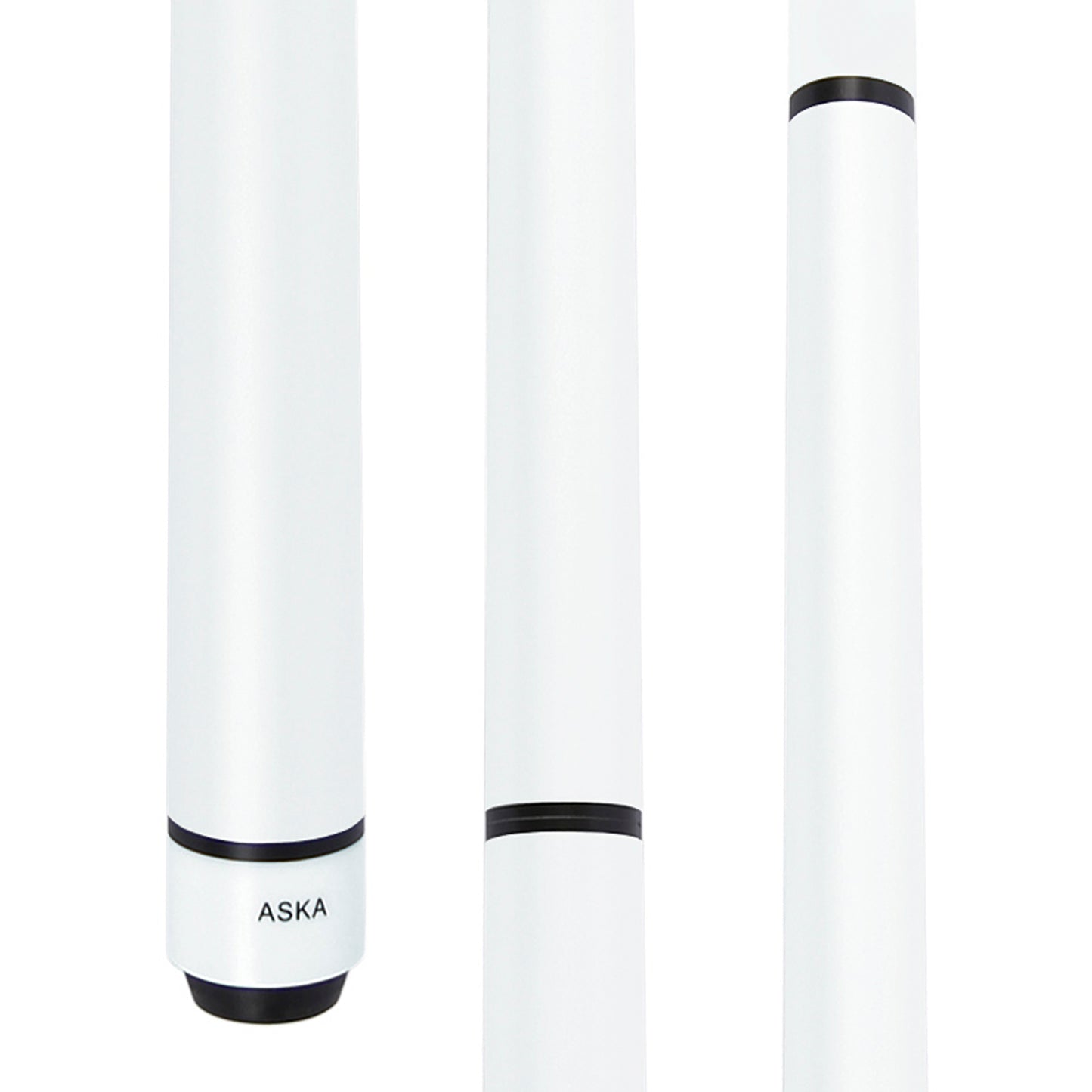 25-Ounce Heavy Hit Matte White Jump Break Cue Stick Aska JBC, Jump/Break Cue. 14-mm Tip, Hard Rock Canadian Maple Shaft