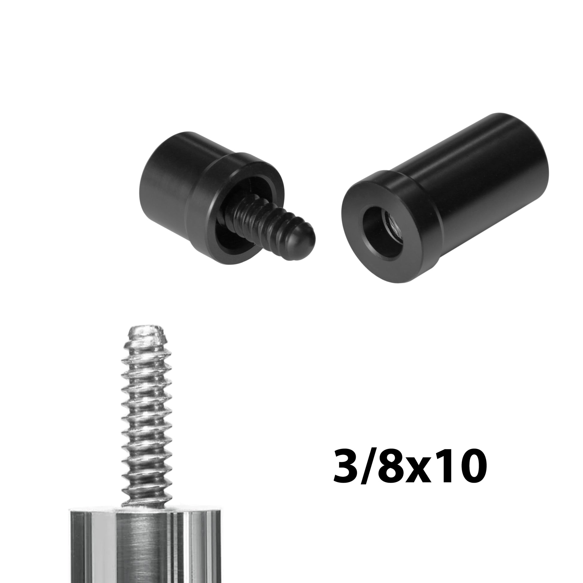 ASKA joint protectors with 3/8x10 thread type shown disassembled. JP3810