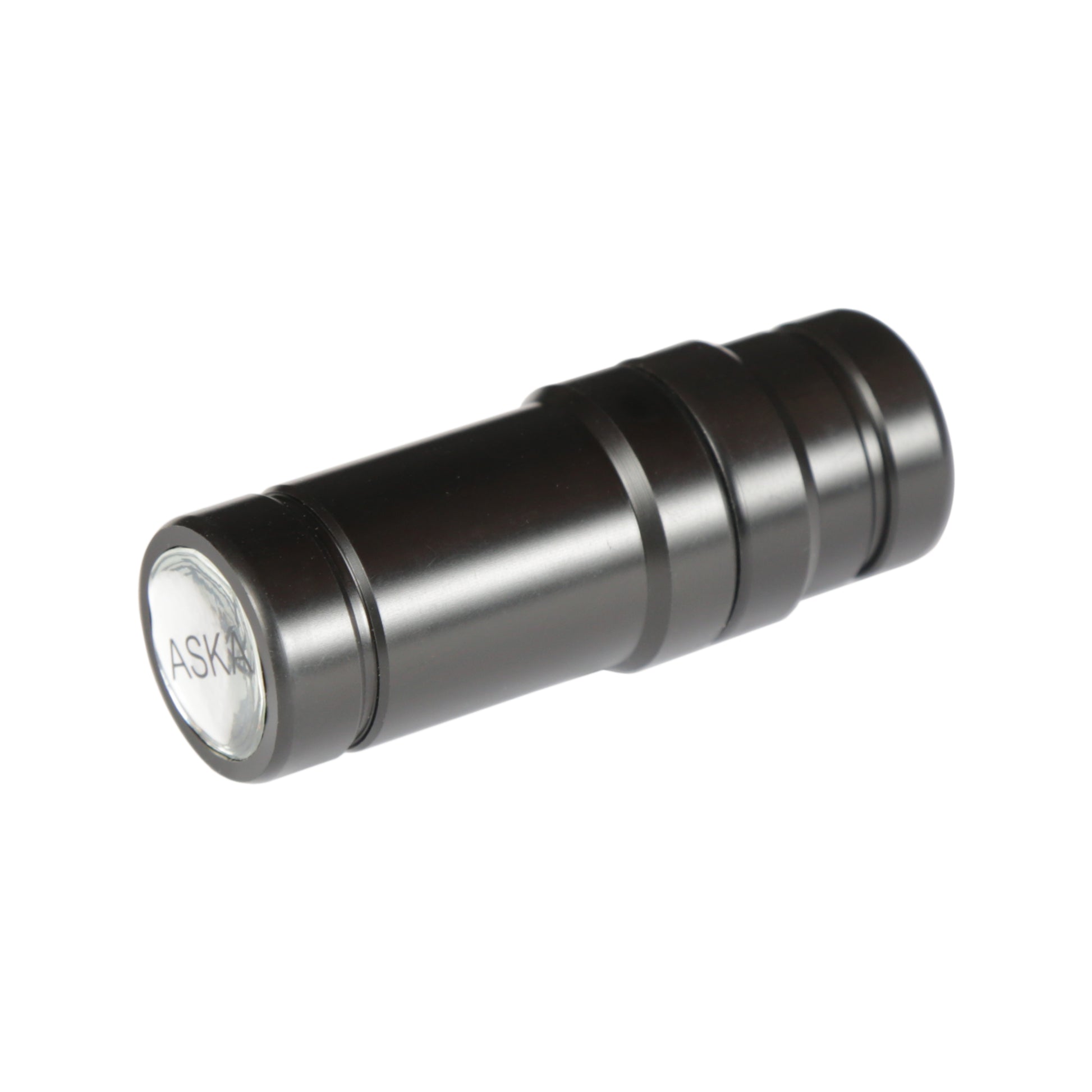 Single joint protector with engraved logo viewed from the side.