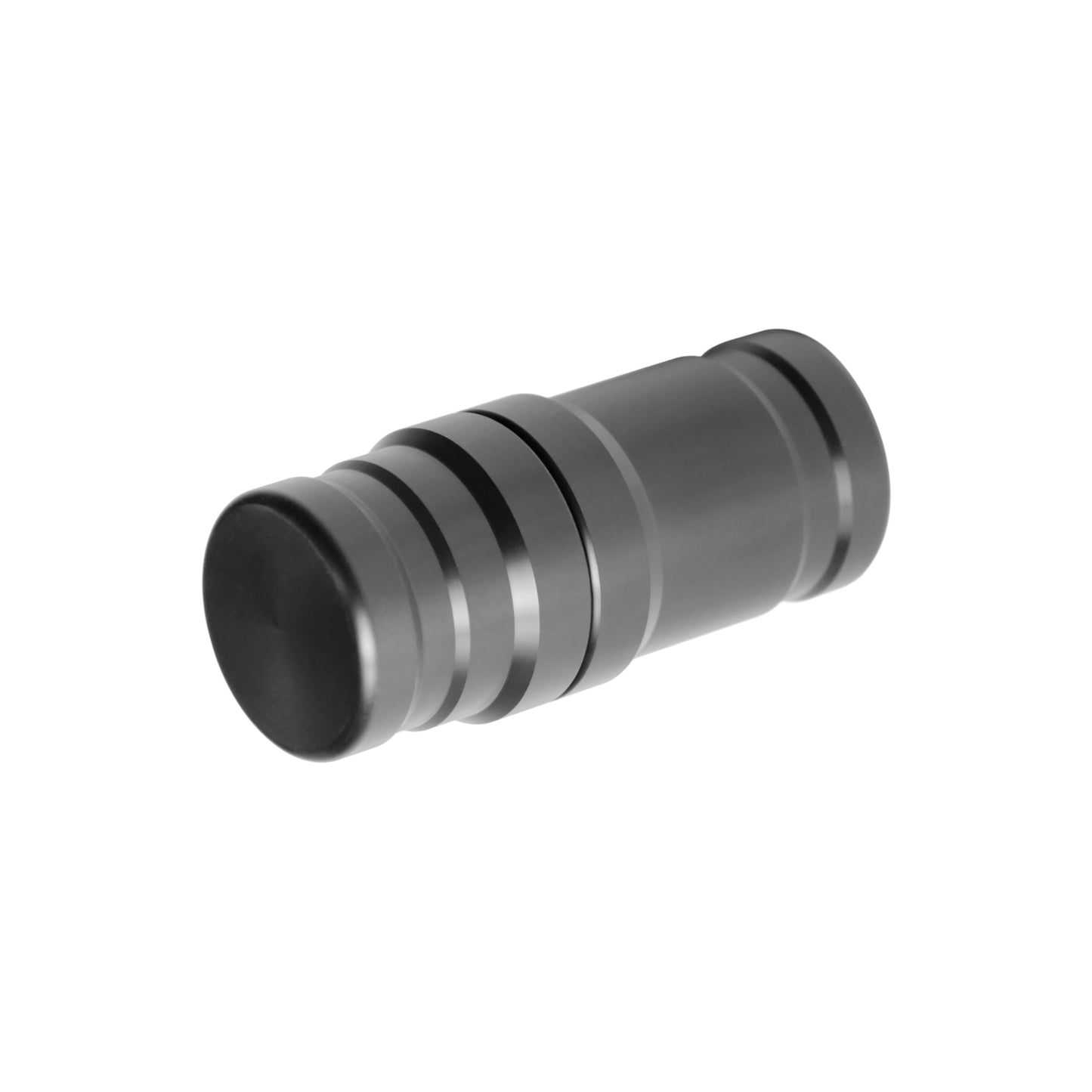Single billiard cue joint protector with grooved grip detail.