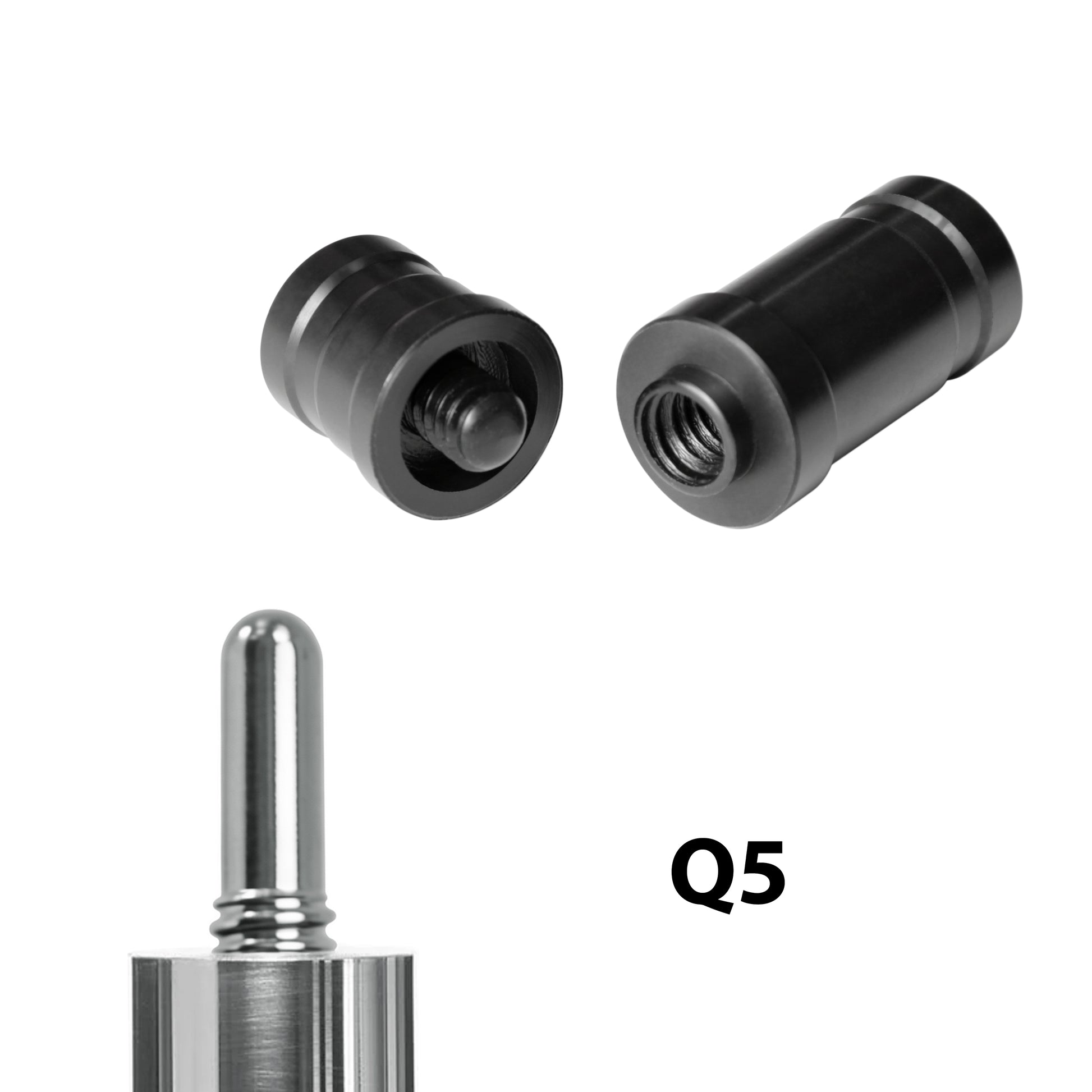 ASKA Q5 joint protectors shown with ASKA logo and disassembled parts. JPASKAQ5