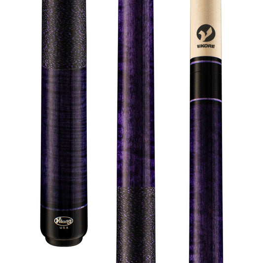 Viking Kayano KY0106 pool cue three-quarter view showing butt and shaft details.