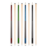 ASKA Set of 4 Pool Cue Sticks 58", 2-Piece Construction, 5/16x18 Joint, Hard Rock Canadian Maple,  L1S4
