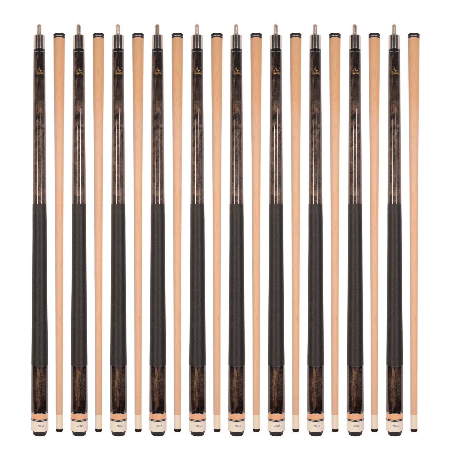 Lot of 10 SMOKE ASKA L2 Billiard Pool Cues, 58