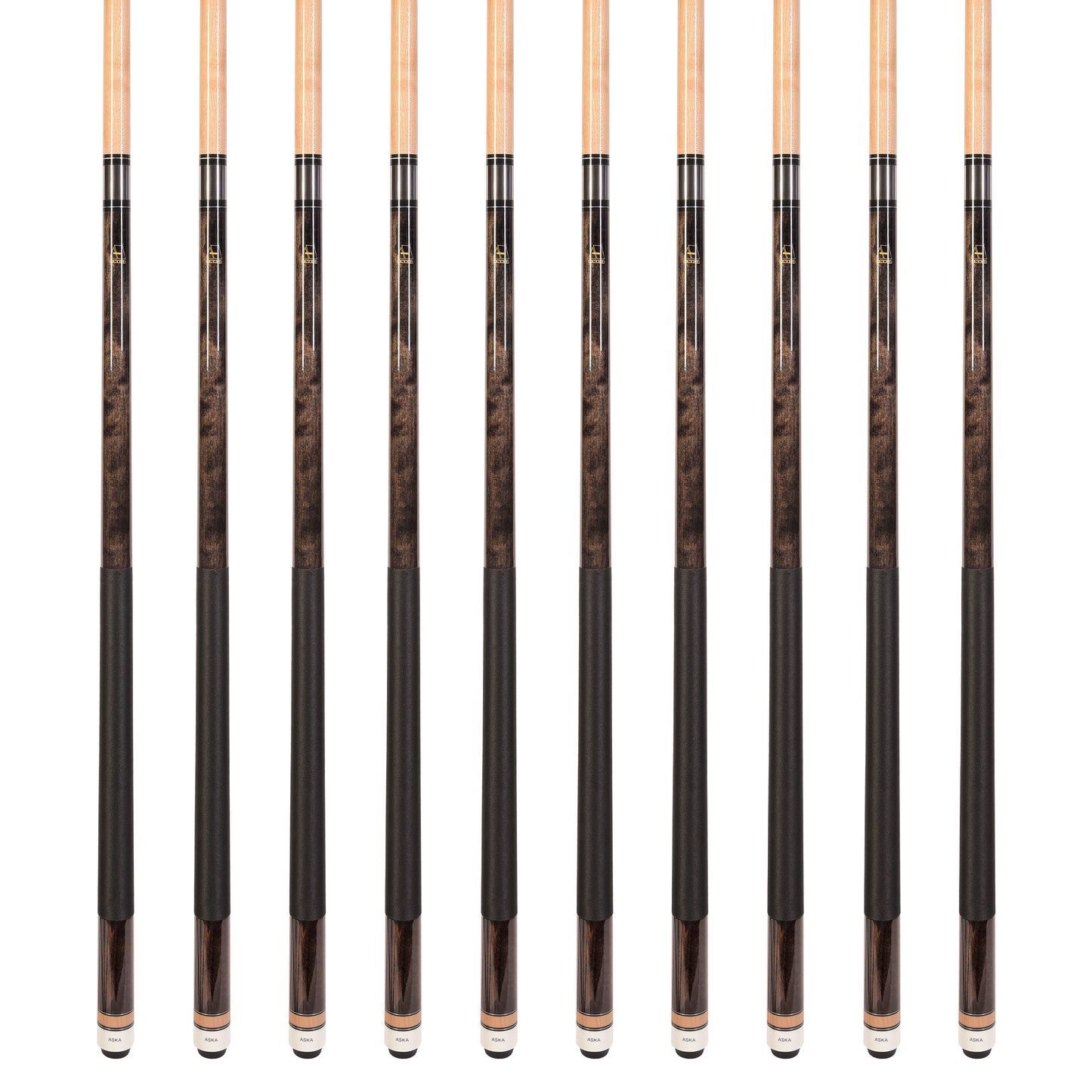 Lot of 10 SMOKE ASKA L2 Billiard Pool Cues, 58