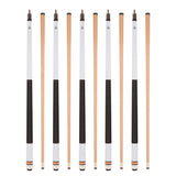 Set of 5 WHITE Aska L2 Billiard Pool Cues, 58" Hard Rock Canadian Maple, 13mm Hard Tip, Mixed Weights, L2S5WHT