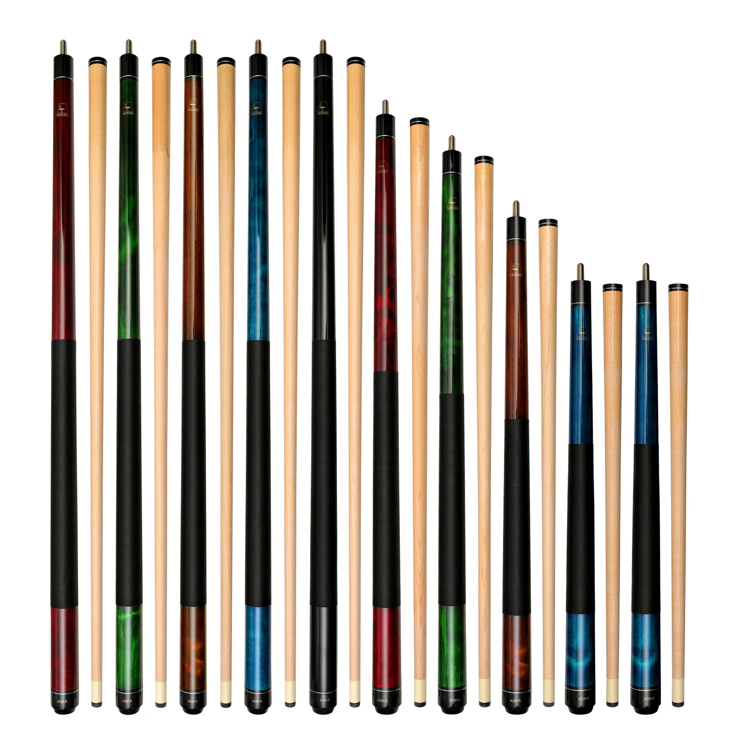 Surprise Box. (Certified Grade B). 10 random ASKA Pool Cues, 58