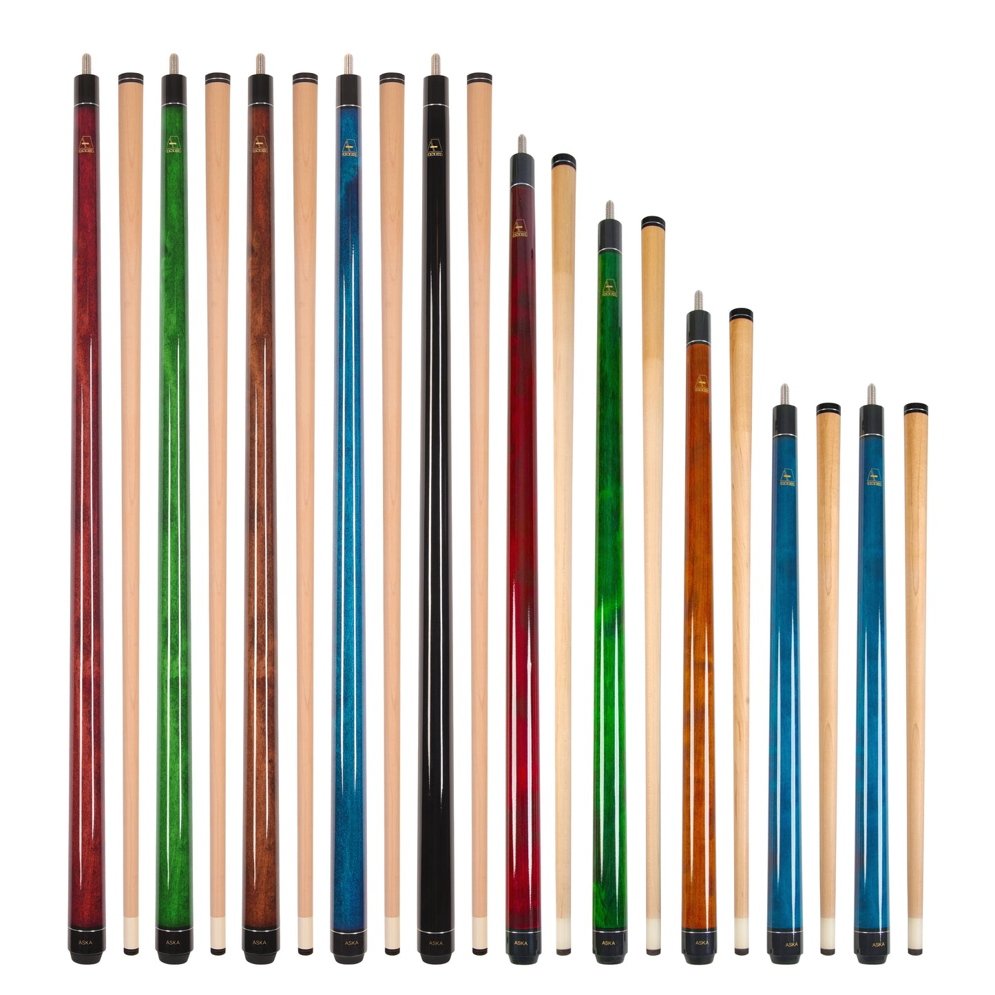 Surprise Box. (Certified Grade B). 10 random ASKA Pool Cues, 58