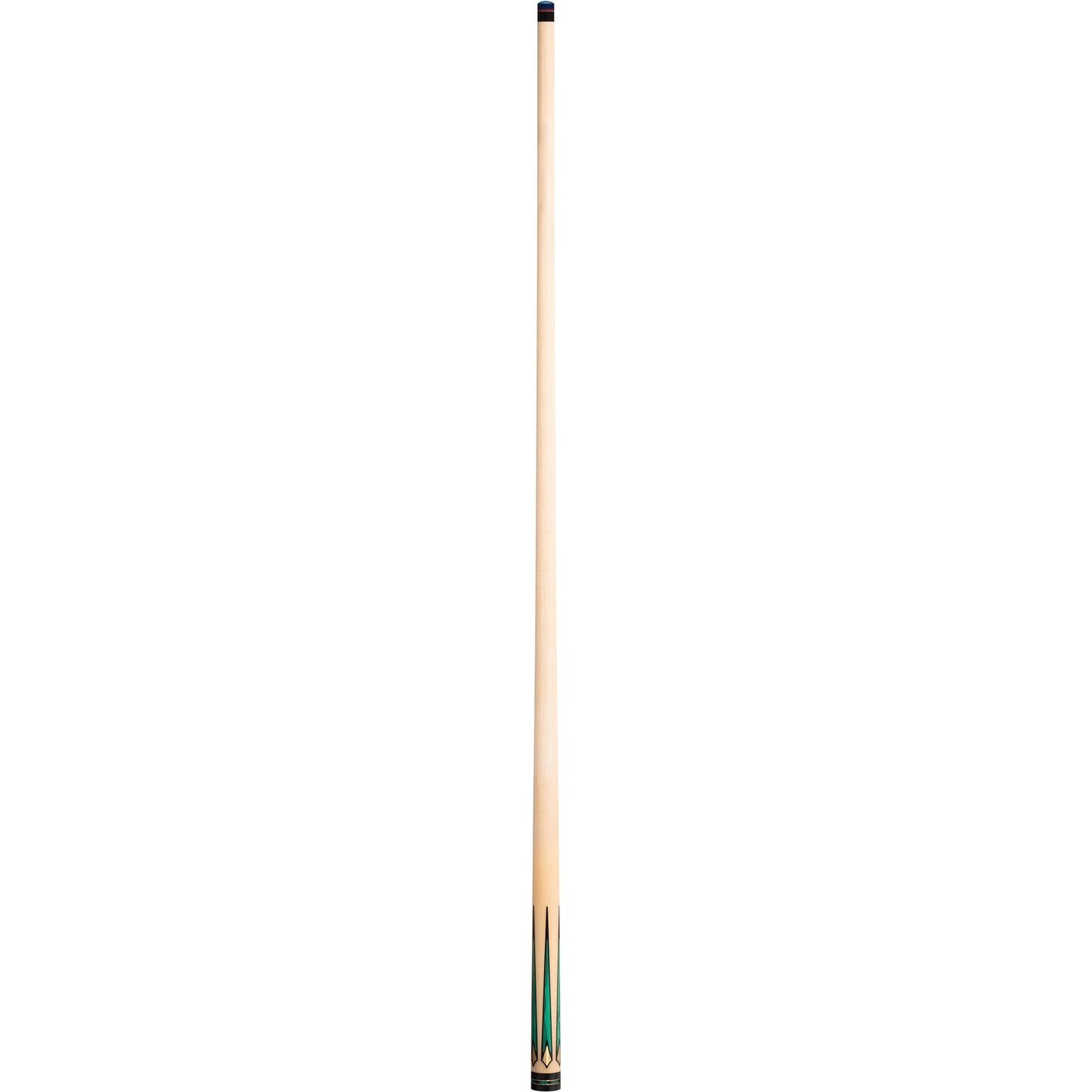 McDermott G3002 birdseye maple pool cue tip, close-up view.