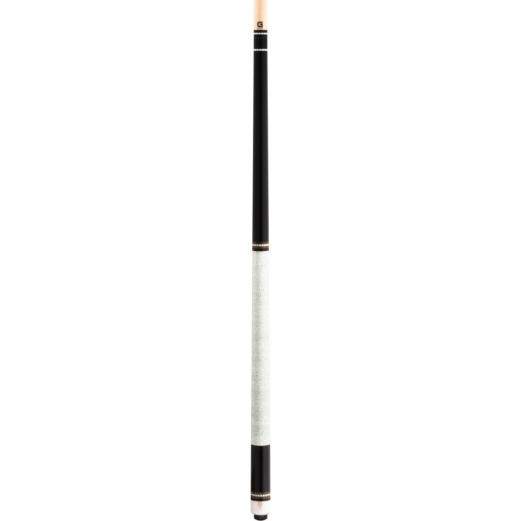 McDermott G440 Pool Cue full view: black maple butt, Irish linen wrap, G-Core shaft, and 3/8x10 joint.