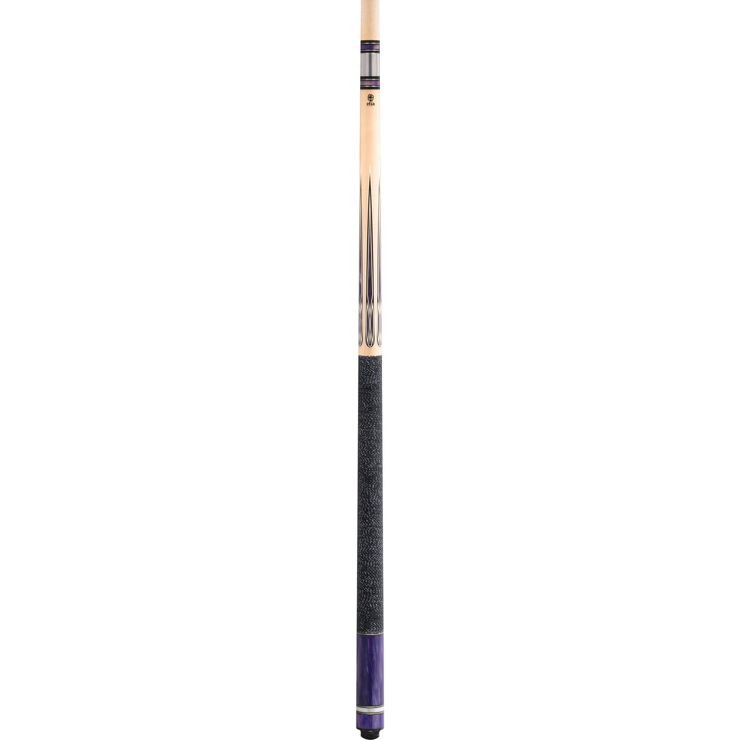 Full view of the SP pool cue with Irish linen wrap.