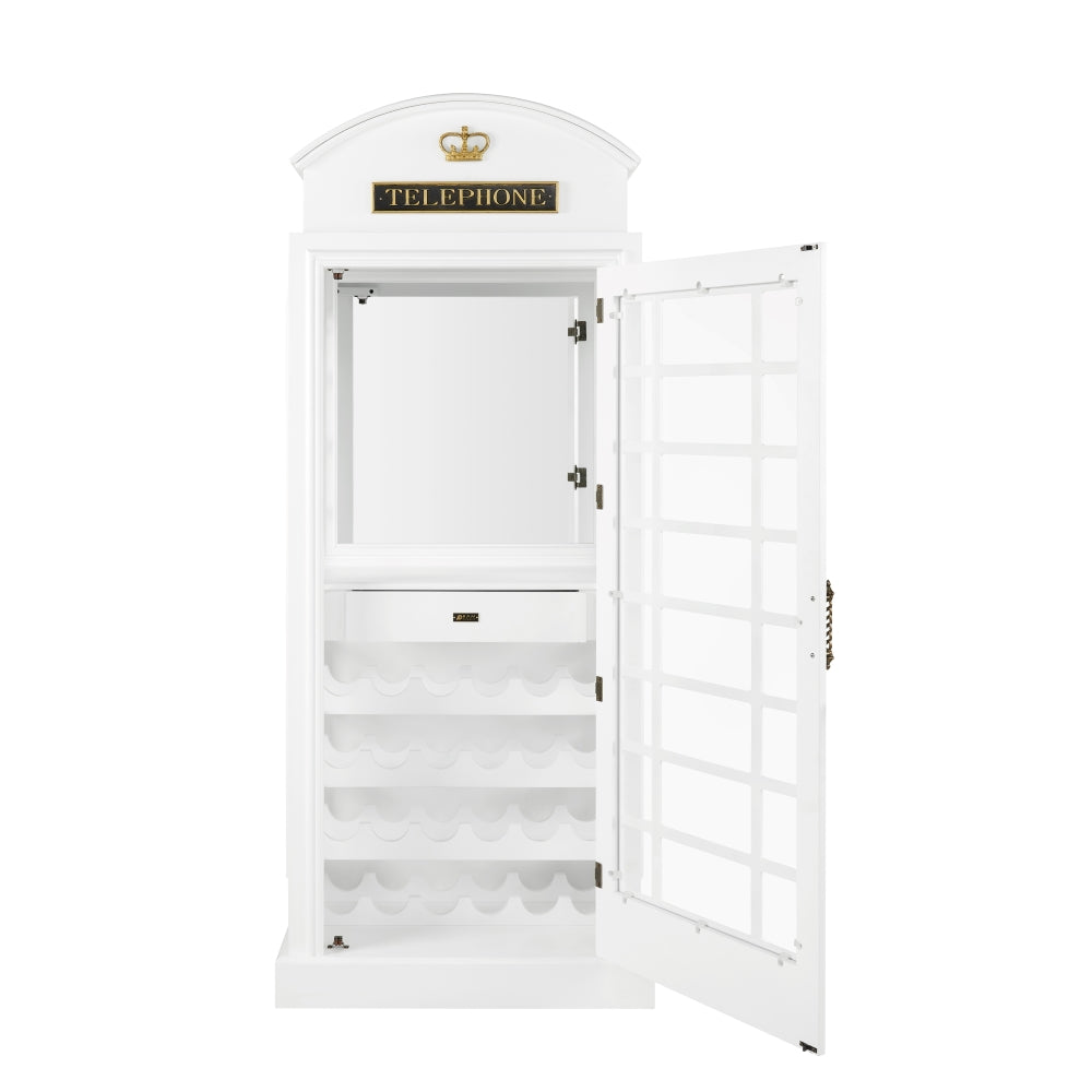 Old English Phone Booth Bar Cabinet - RAM Game Room OEBRCB