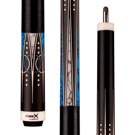 Pure X Pro Blue Recon Cue Butt (PX03-B18T)
