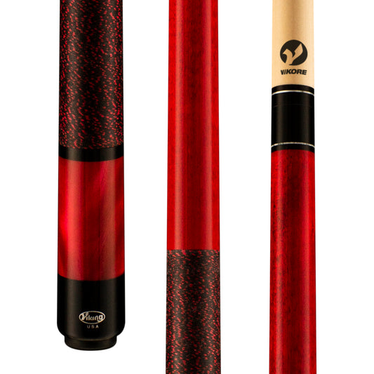 Viking Storm ST0712 pool cue with red wrap and Vikore shaft.