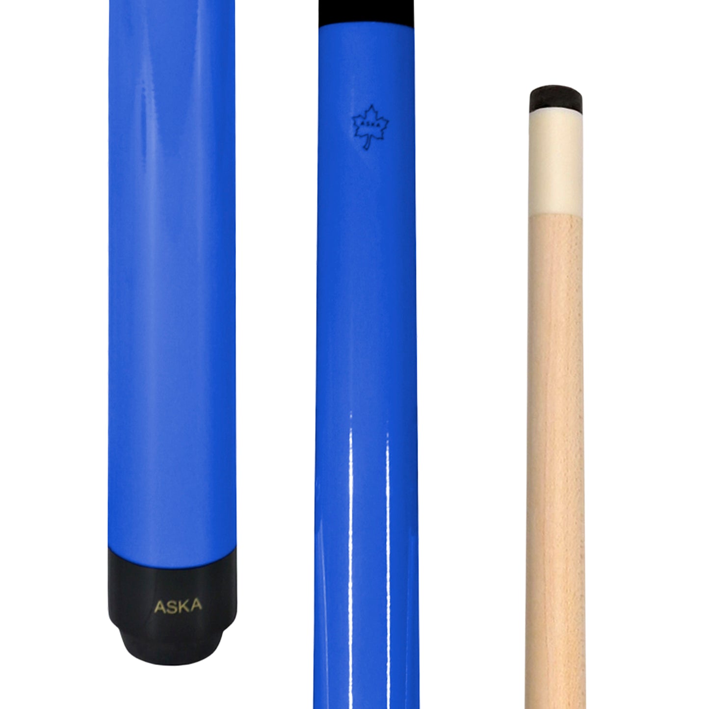 ASKA Short Pool Cue Electric Blue 48" Stick, SWP48B