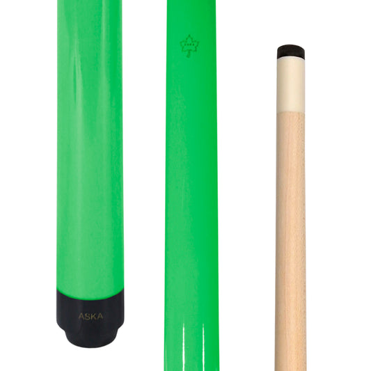 ASKA Short Pool Cue Lime Green 52" Stick, SWP52G