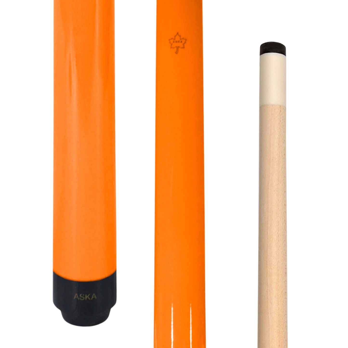 ASKA Short Pool Cue Blaze Orange 52" Stick, SWP52O