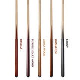 Aska SP Exotic Wood Sneaky Pete Billiard Pool Cue Sticks, 58", Maple Spliced Exotic Wood, 13mm Tip, 2-Piece Construction. SP