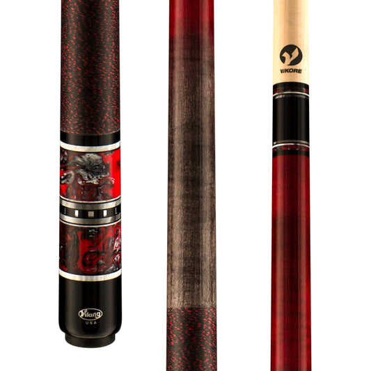 Viking Twilight TW0216 pool cue butt and partial shaft view.