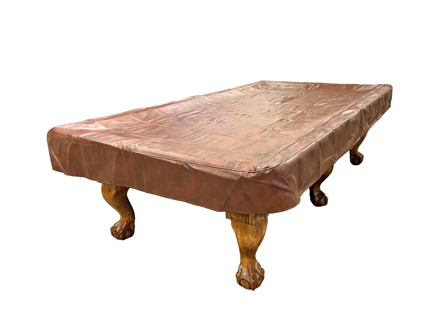Billiard Table Cover, 7-Feet Brown Heavy Duty PVC