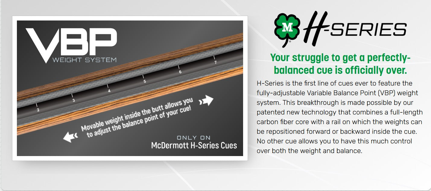 Infographic explaining the VBP adjustable weight system technology.