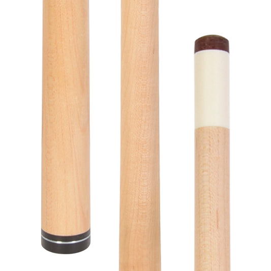 ASKA Uniloc 12.75mm Extra Spare Shaft with Metal Ring. Canadian Hard Rock Maple, Black Collar with Black Dashed Ring, XS13SRUNI