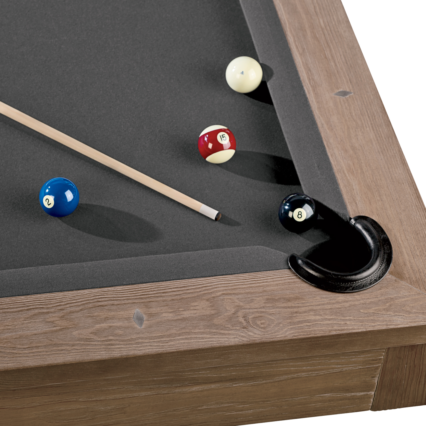 Abbey 8' Pool Table (Antique Grey) (ABBEYAGGUNMETAL-DTCKIT)