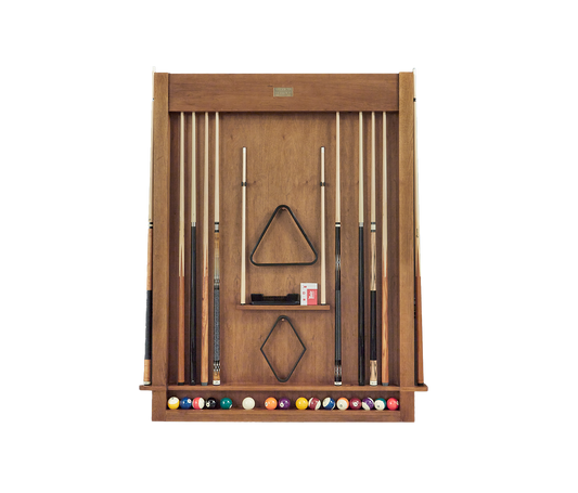 Alta Wall Mounted Cue Rack 12 (Brushed Walnut) (ALTAWALLRACK12-BW)
