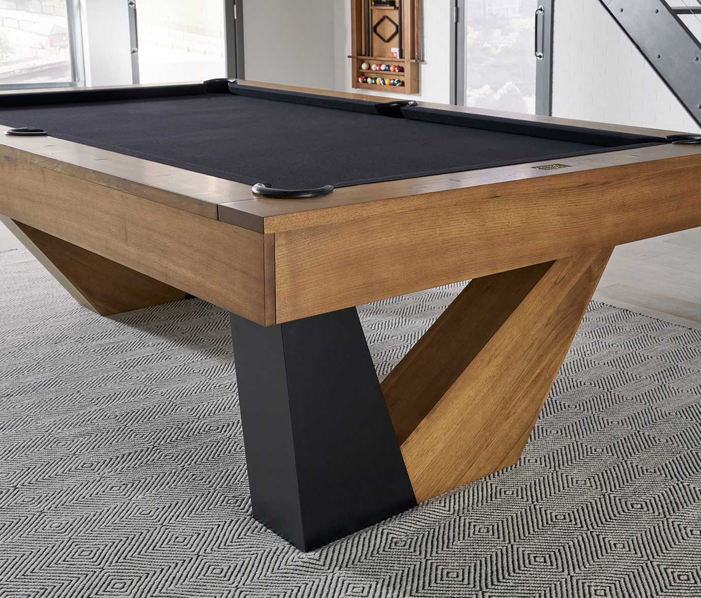 Annex 8' Pool Table (Brushed Walnut) (ANNEXBWEBONY-DTCKIT)