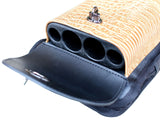 ASKA Hard 4x6 Pool Cue Case, Holds Up to 4 Butts and 6 Shafts, 4B8S Black, C46P05
