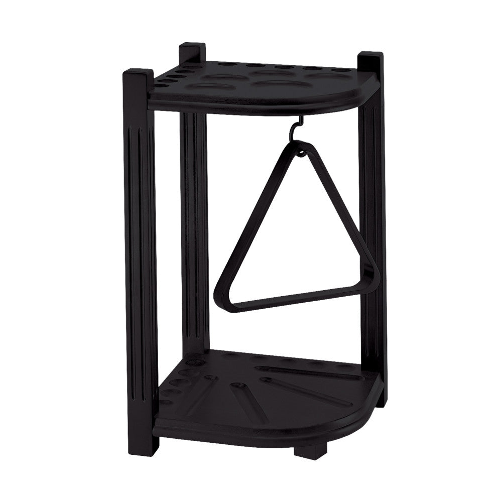 HJ Scott 10-Cue Heavy Duty Corner Rack - Black