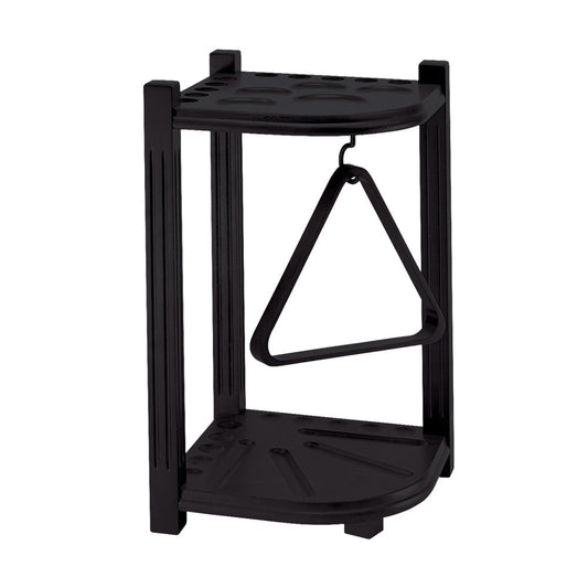 HJ Scott 10-Cue Heavy Duty Corner Rack - Black