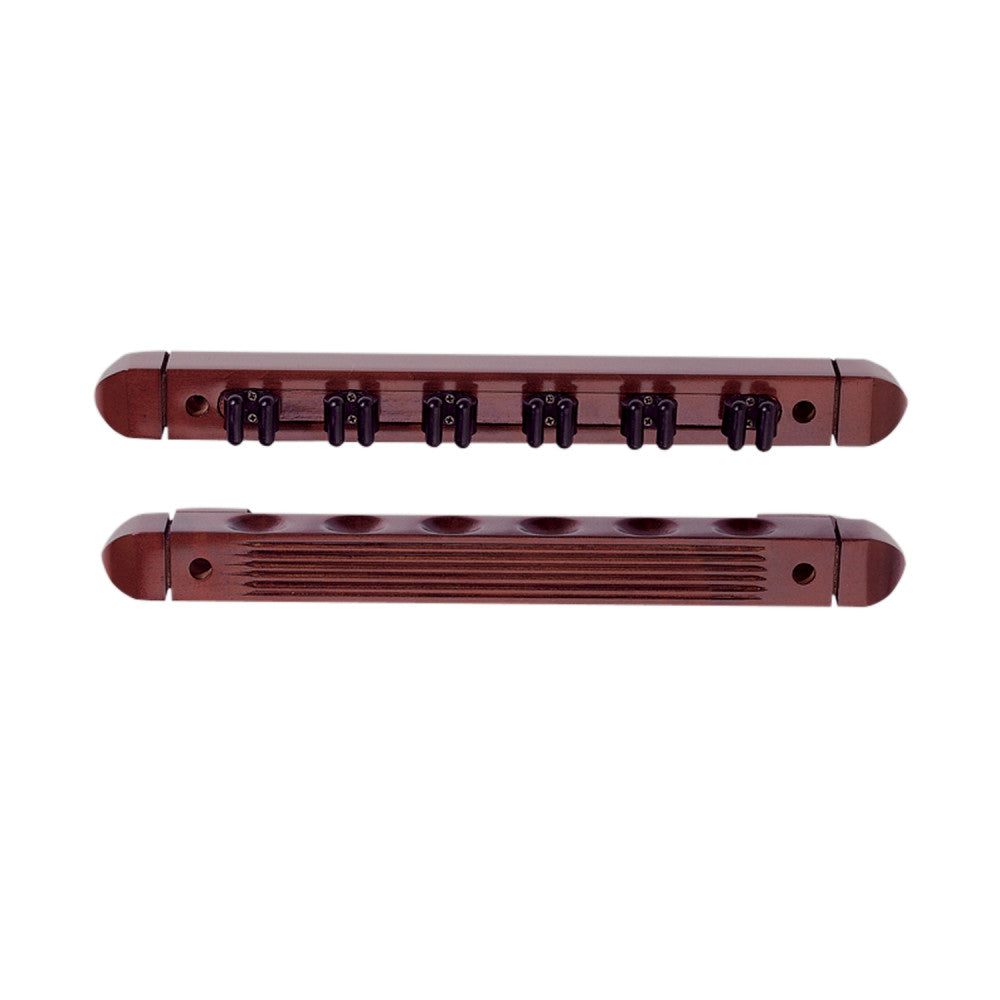 HJ Scott 6-Cue Roman Wall Rack - Espresso