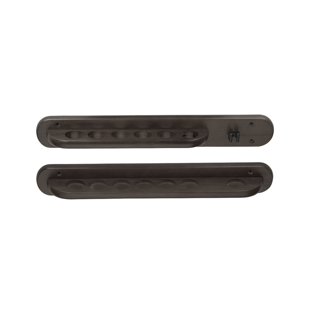 HJ Scott 6-Cue Wall Rack with Bridge Clip - Grey