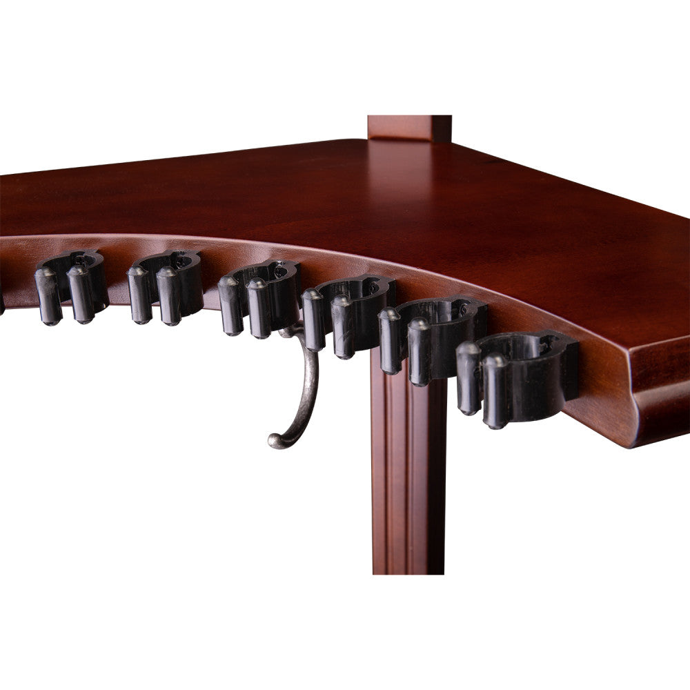 HJ Scott 8-Cue Heavy Duty Corner Rack - detail