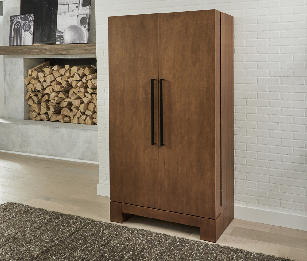Alta Wine & Spirit Cabinet (Brushed Walnut) (ALTAWINECAB-BW)