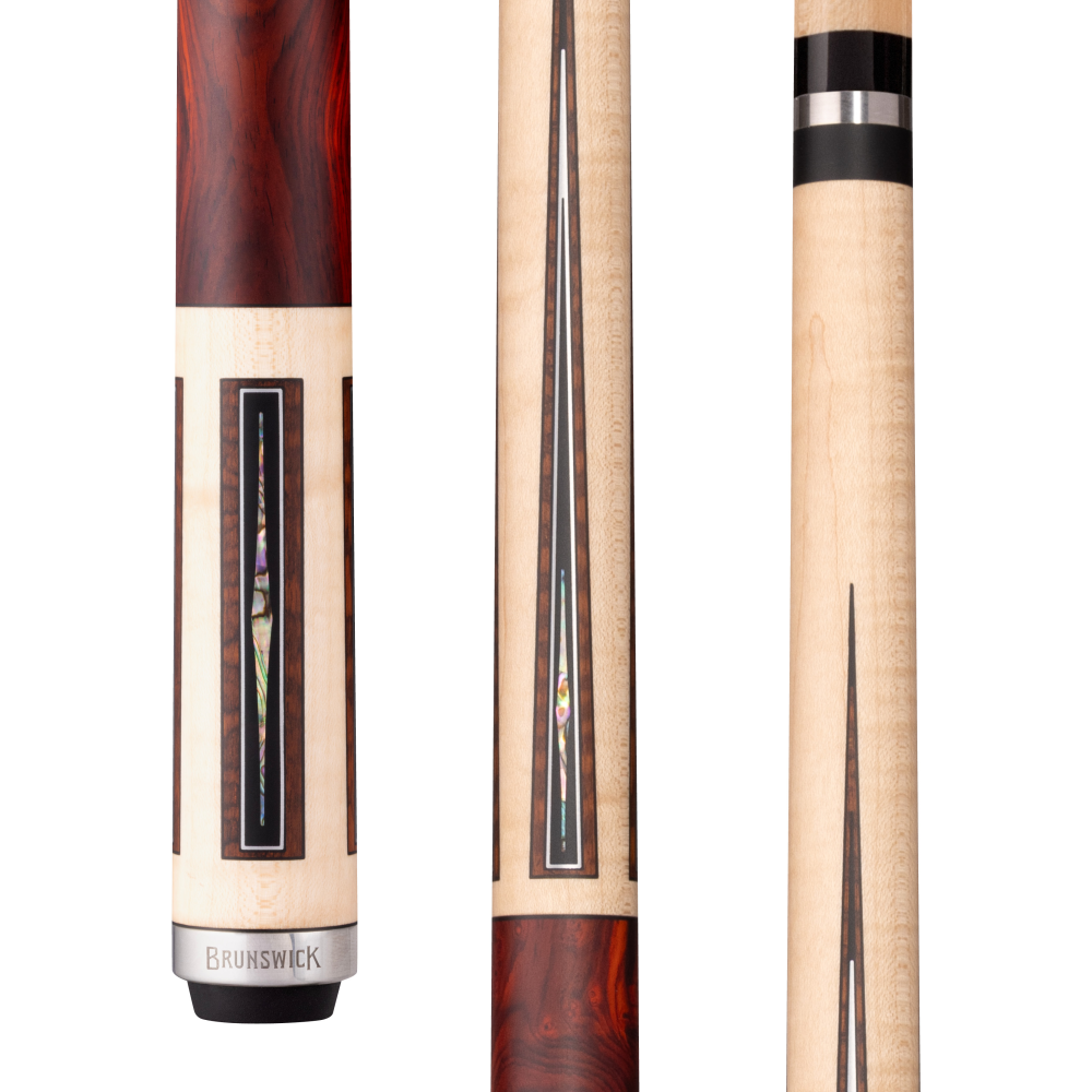 Brunswick x Lucasi Maple 180th Anniversary Cue - full view