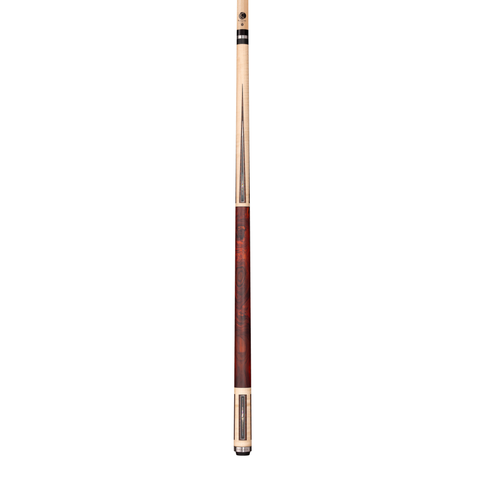 Brunswick x Lucasi Maple cue - forearm inlays